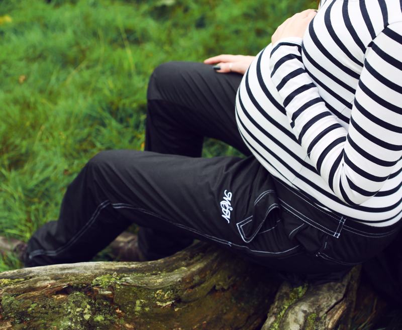 These maternity walking trousers are fantastic for getting out and about while pregnant, plus they’ll keep you warm and dry in the cold wet winter weather. With the unique side panel feature you can wear them during and after pregnancy, which means they’re perfect for walks with the pram once baby arrives.

The Mother & Nature maternity walking trousers are comfortable to wear and have a mesh lining inside for warmth.
They have are made from a waterproof material and will keep you dry in light rain.

Whether hiking up the hills or walking the dog, these trousers will be a great addition to your maternity wear, providing comfort and warmth while out and about.

• Showerproof and breathable material
• Lined for warmth
• Adjustable panels for during and after pregnancy
• Drawstrings at the bottom to alter the length