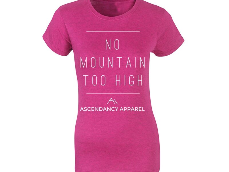 Ascendancy Apparel No Mountain Too High Tee - Women's Fit