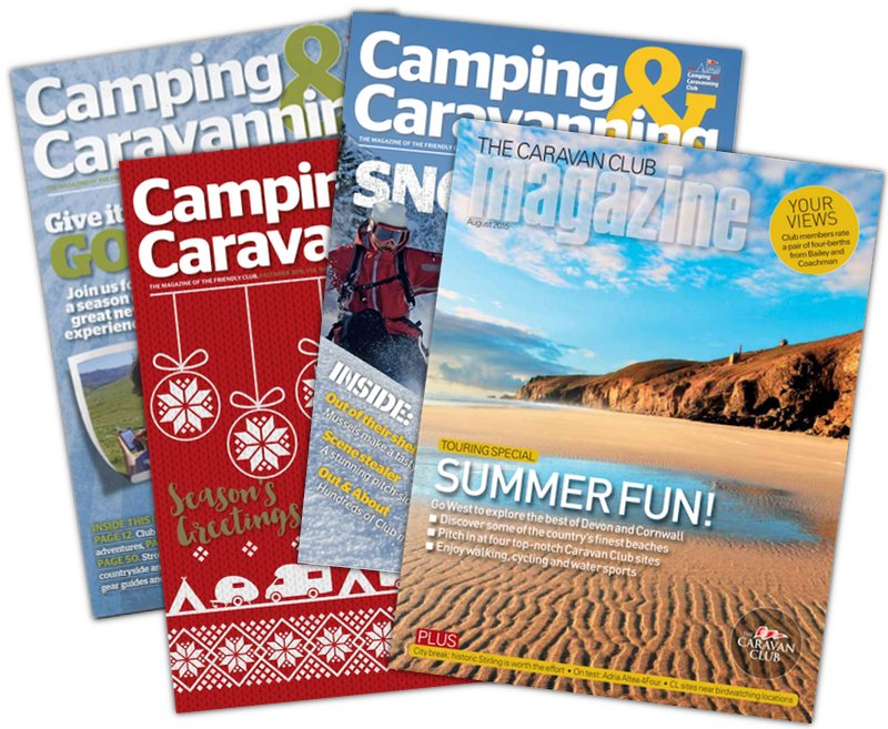 As the world's oldest and largest Club for all forms of camping, and with over 500,000 members, the facilities and services are developed by people who share a love of camping and caravanning. Whether you're a seasoned camper, caravanner or motor caravanner, or new to taking your accommodation with you, joining the Club will help you to get more from your caravanning and camping holidays. The magazine is full of great articles and stories!


