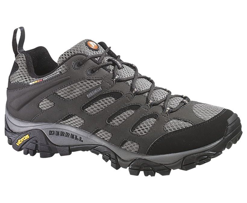 Be prepared for any adventure with the women’s Moab GORE-TEX® hiking shoes from Merrell. In this newest style of the Moab hiking shoe, the addition of Aegis antimicrobial-treated GORE-TEX® lining adds a new level of cloudburst protection and comfort.

Whether stomping through mountain streams, traipsing through morning dew or caught in a downpour, these GORE-TEX® hiking boots will keep you warm and dry on any trail, no matter what Mother Nature’s up to.
