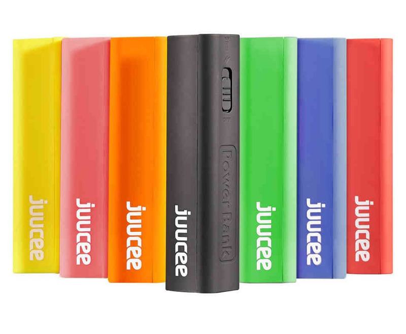 The Bitmore® Juucee ™ 2600 mAh Smart Powerbank with built in LED torch, can keep your gadgets going longer. Compact enough to carry in your bag or back pocket and powerful enough to charge your smartphone when you need that boost of power!

 	Portable Emergency Smart Power Bank for all your smart phone and electronic devices
 	Capacity: 2600 mAh with built in LED Torch
 	Ergonomic silicone rubber material finish
 	Charge whilst on the go - easily fits into your bag or pocket
 	Intelligent circuit design with over charge protection 
 	Re-charge the Power Bank from any PC, Laptop or USB mains plug
 	Input: 5V/1A Max
 	Size: 95*10*10mm 
 	Supplied with: Micro USB cable, 1 x Manual