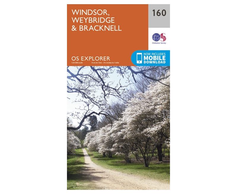 Windsor, Weybridge and Bracknell OS Explorer Map 160, Ordnance Survey
Windsor, Weybridge and Bracknell area on a detailed topographic and GPS compatible map No. 160, paper version, from the Ordnance Survey’s 1:25,000 Explorer series ...