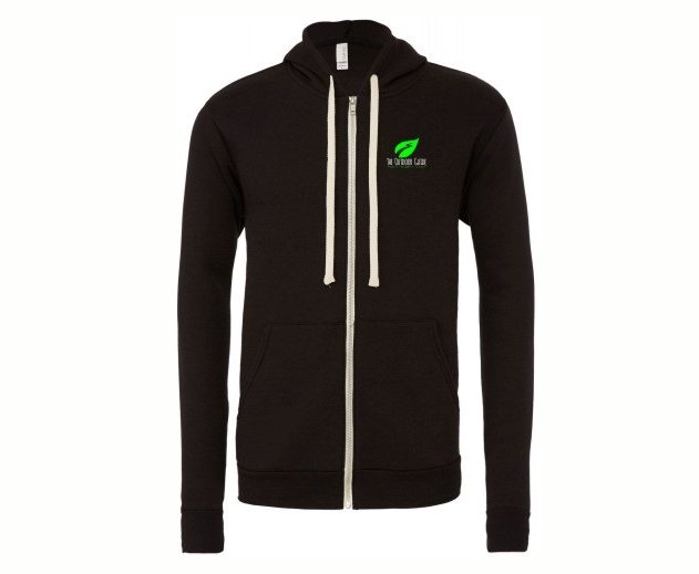 The Outdoor Guide Unisex Zipped Hoodie

 	Kangaroo pockets
 	Rib Cuffs and Waistband
 	Relaxed unisex fit
 	Printed with left breast logo