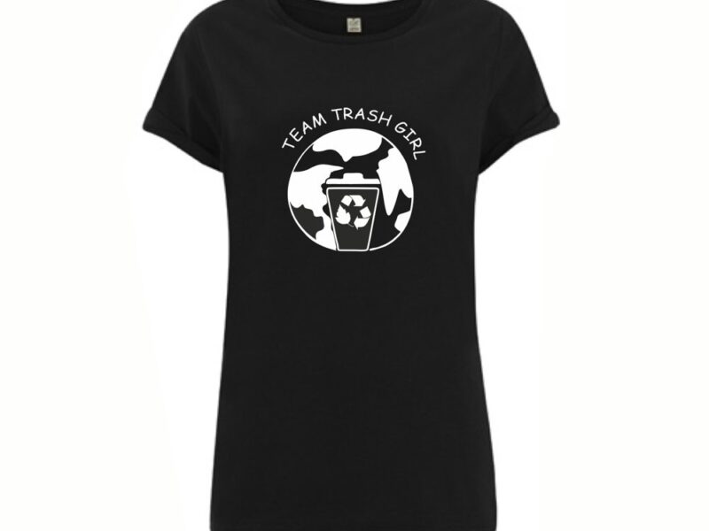 'Trash Girl' Kid’s Rolled Sleeve T-Shirt