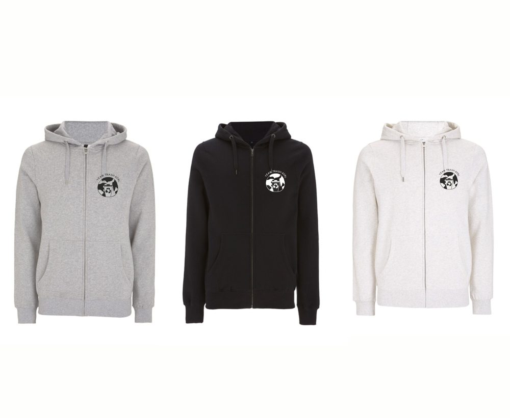 'Trash Girl' Unisex Zip Up Hoody - Image 4