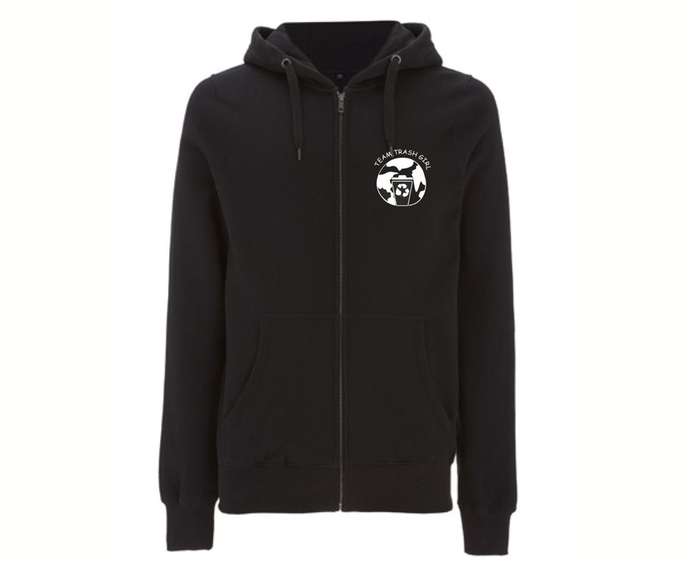 'Trash Girl' Unisex Zip Up Hoody - Image 3