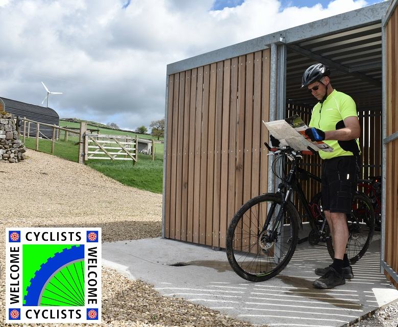 Hoe Grange welcomes cyclists of all ages and abilities, with cycle routes from the door from easy level trails to rugged off road tracks. Rest assured your bike will be safe in our secure cycle store, which also has a bike maintenance stand, tools and foot pump. Maps and suggested routes on hand to plan your routes.

At the end of your day rinse off your steed or wash off those muddy legs with the warm outdoor shower, before returning to your luxury accommodation.