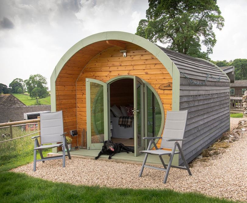 Why leave your four-legged friend behind? At Hoe Grange we welcome dogs of all shapes and sizes, in our log cabins and glamping pods. 

There are wonderful walks from the doorstep, a warm outdoor shower for washing muddy paws, and many dog-friendly places to visit. Suggested walks, dog towels, throws and bowls provided.