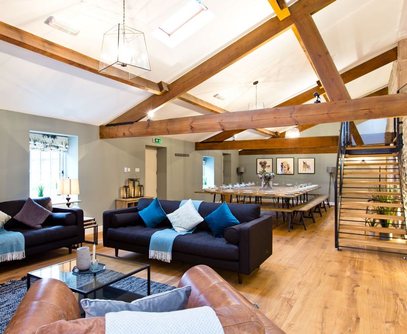 Holly Bush Farm is a collection of luxury holiday houses ideal for large gatherings.
Situated in a peaceful rural, hamlet with stunning countryside views, right in the heart of the Peak District, Holly Bush Farm has a total of twenty four bedrooms with twenty four en suites or private bathrooms. Sleeps up to 50.