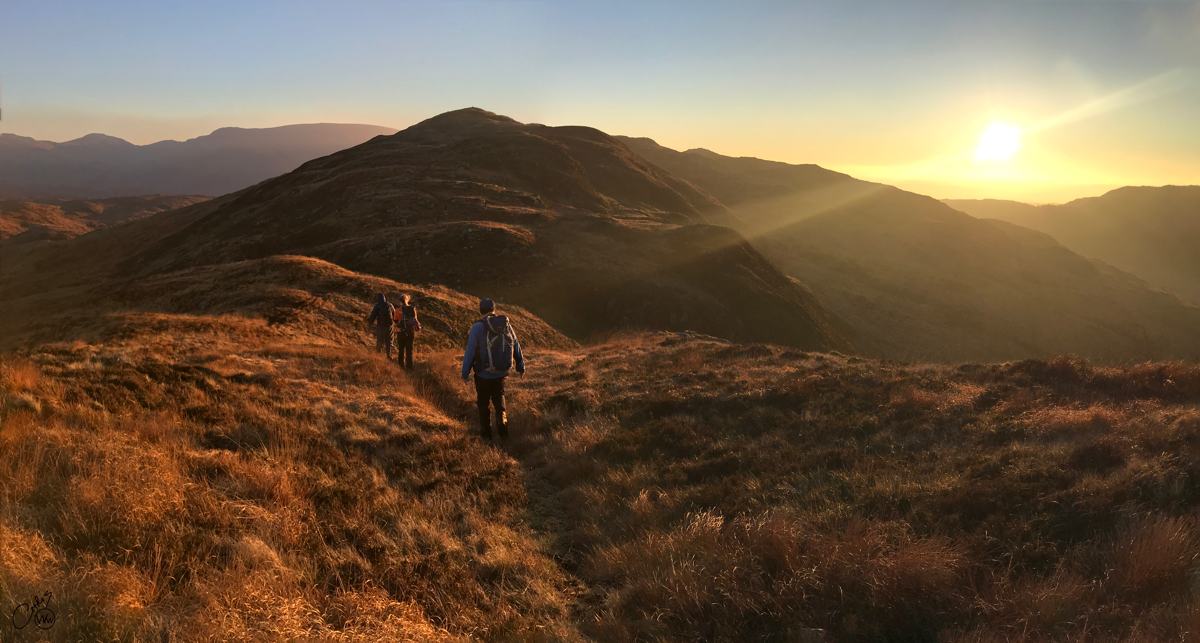 walking-in-scotland-Heading-Buchan-Summit