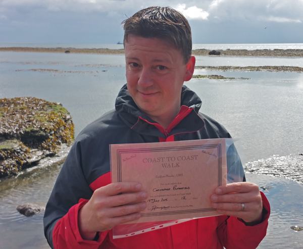 Chris Butterfield has walked many long distance walks but Alfred Wainwright’s Coast to Coast was their favourite.