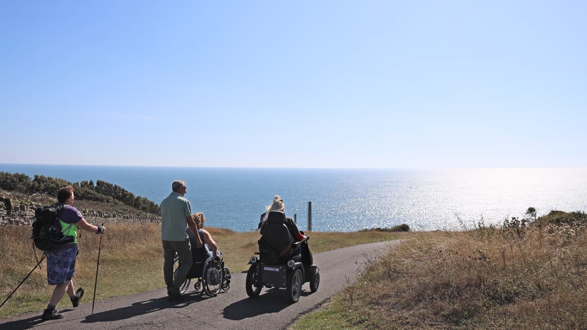 Nordic-experience-Dorset-Anvil-Lighthouse Nordic Walking experience in Dorset