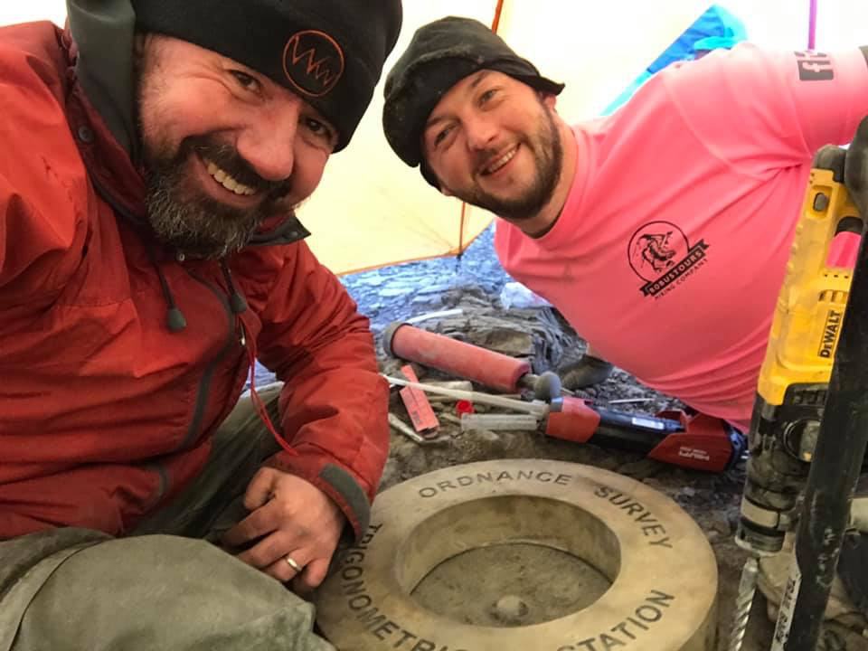 Fitting The New Blencathra Summit Stone with Dave Ector Fitting The New Blencathra Summit Stone