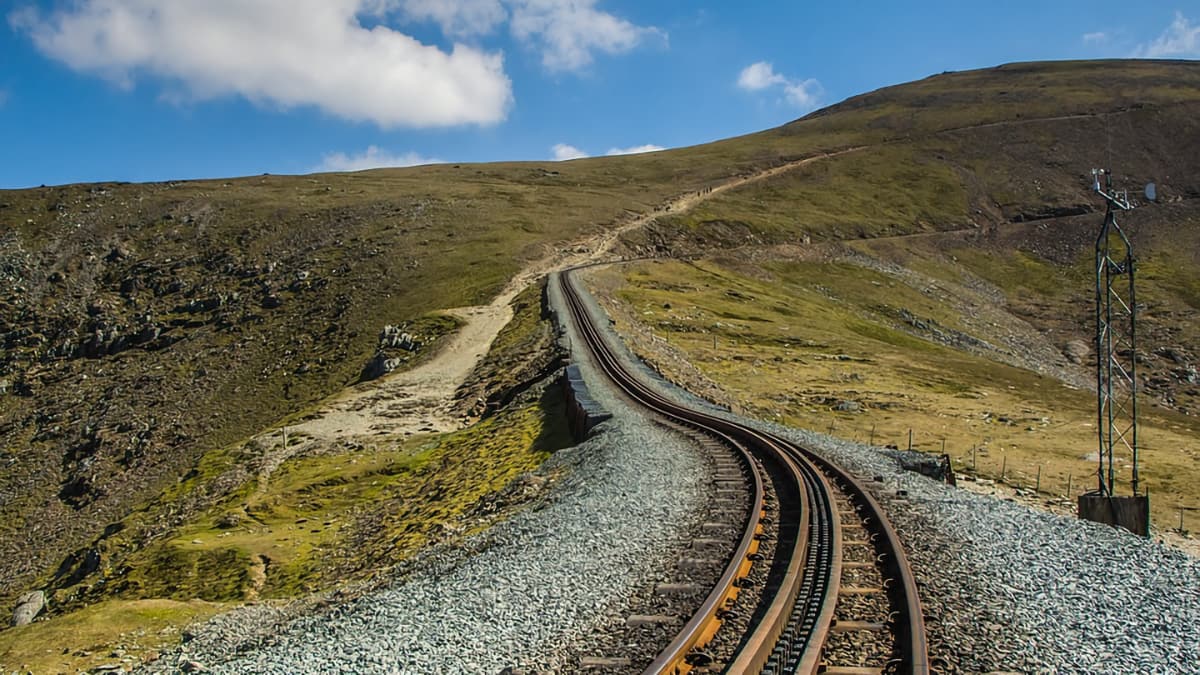 PIC-3 The Snowdon Mountain Railway offers an easy way up Snowdon!