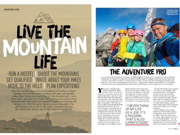 LIVE THE MOUNTAIN LIFE Feature LIVE THE MOUNTAIN LIFE