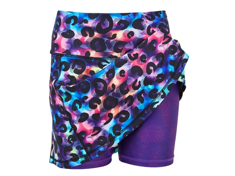Rainbow Leopard Skort