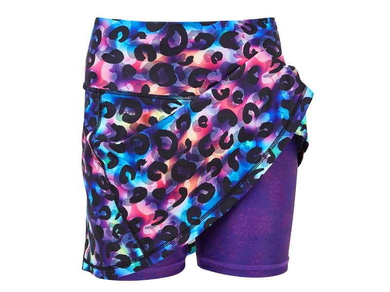Rainbow Leopard Skort