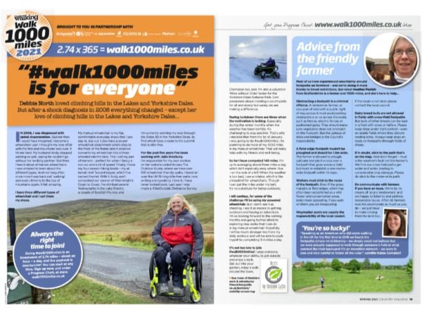 Walk 1000 Miles – Debbie Feature Walk 1000 Miles