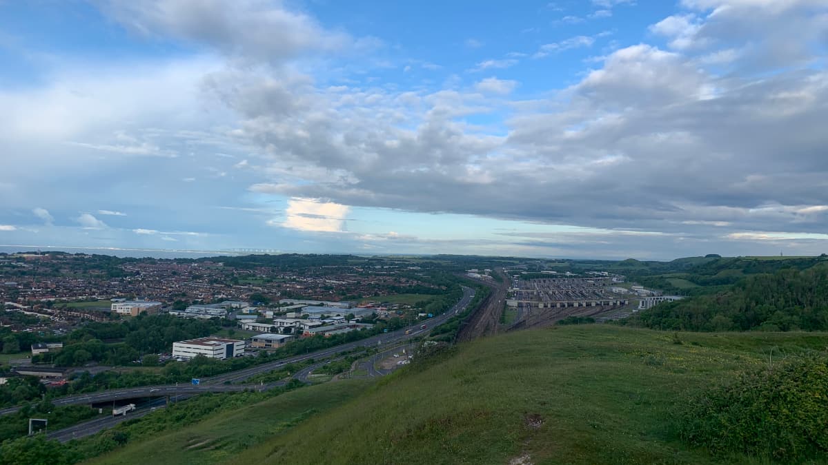 New Walk Slide 14 Folkestone Downs, Caesars Camp, Tunnels and Views