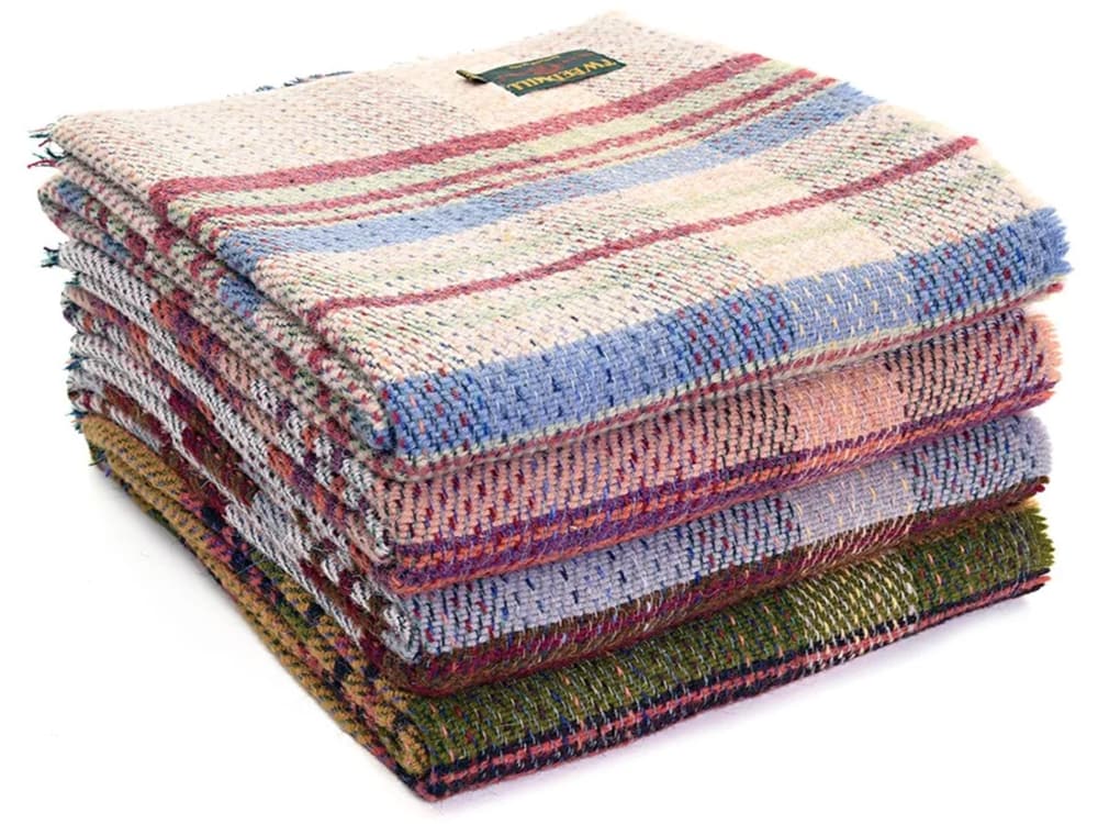 Recycled Welsh Weave Wool Picnic Rug