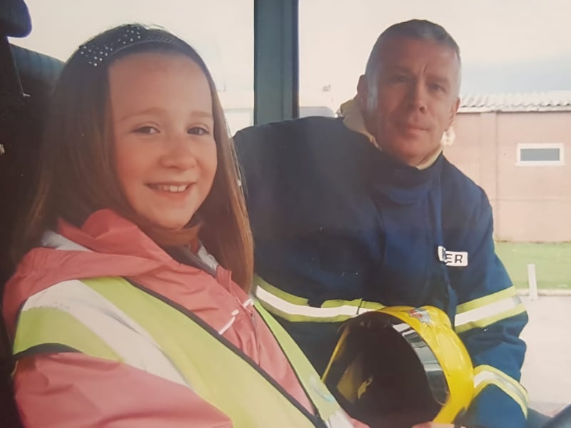Mike with daughter Beth Mike with daughter Beth