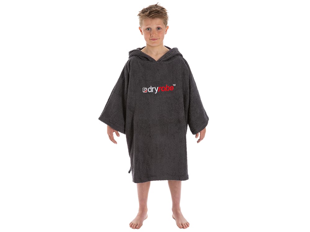Organic Towelling Kids Grey Robe