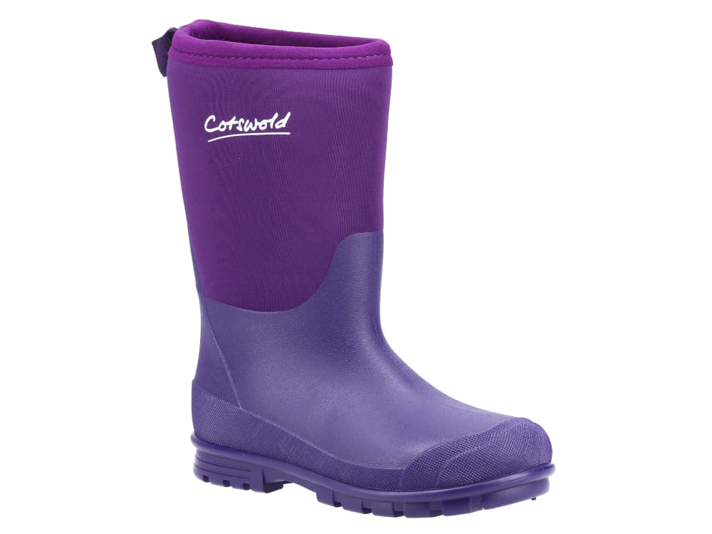 Hilly Neoprene Wellington Boot Purple