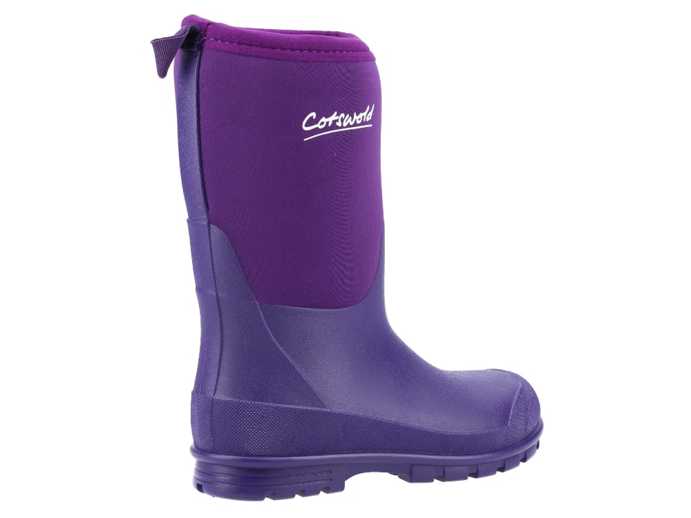 Hilly Neoprene Wellington Boot Purple