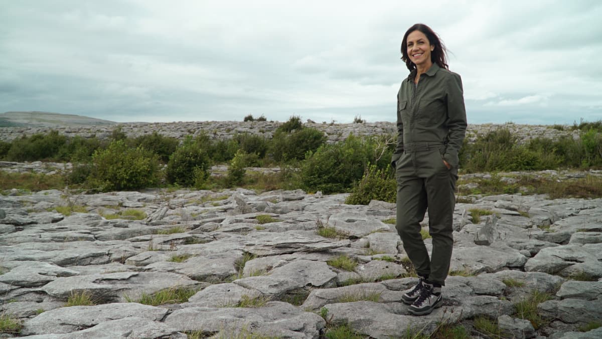Julia Bradbury on the Burren Julia Bradbury on the Burren