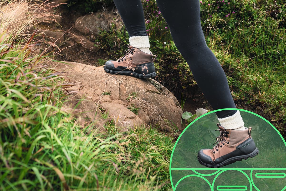 Bahé Rediscover Grounding Earthing Hiking Boot Barefoot Womens Bahé Rediscover