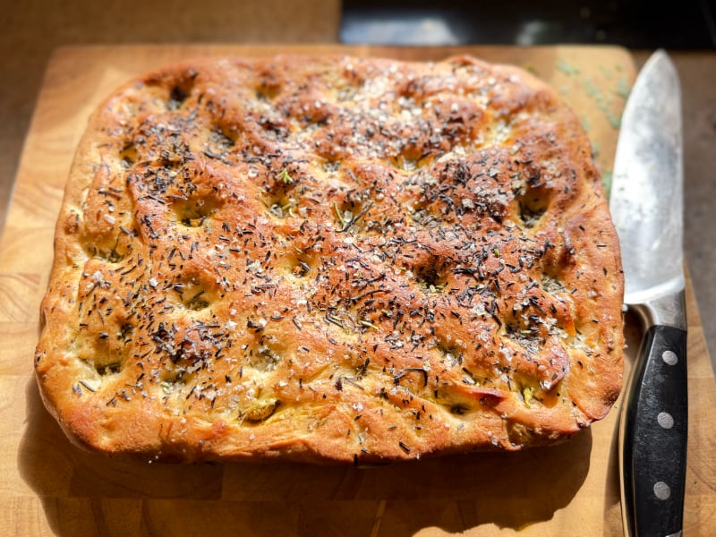 Ox Eye Daisy Focaccia