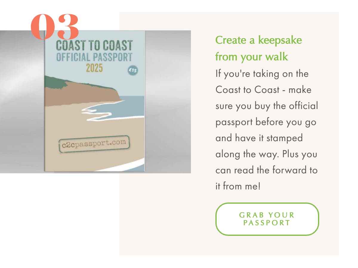 12 minute walks and a coast to coast challenge