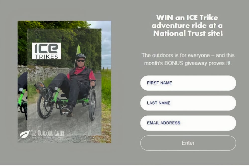 Riverside walks E Win an ICE Trike Cycling Experience