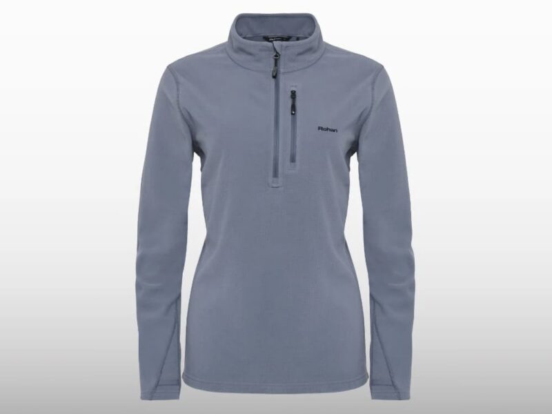 Women's Microgrid Fleece Ultra-Lightweight Zip Neck