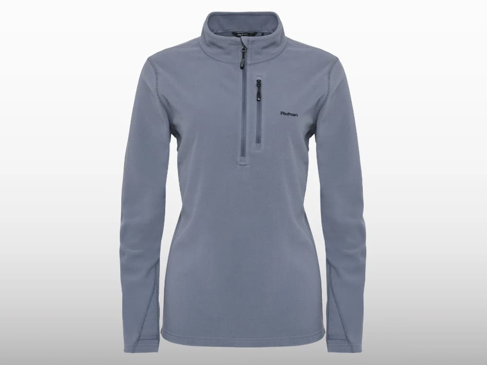 Women's Microgrid Fleece Ultra-Lightweight Zip Neck