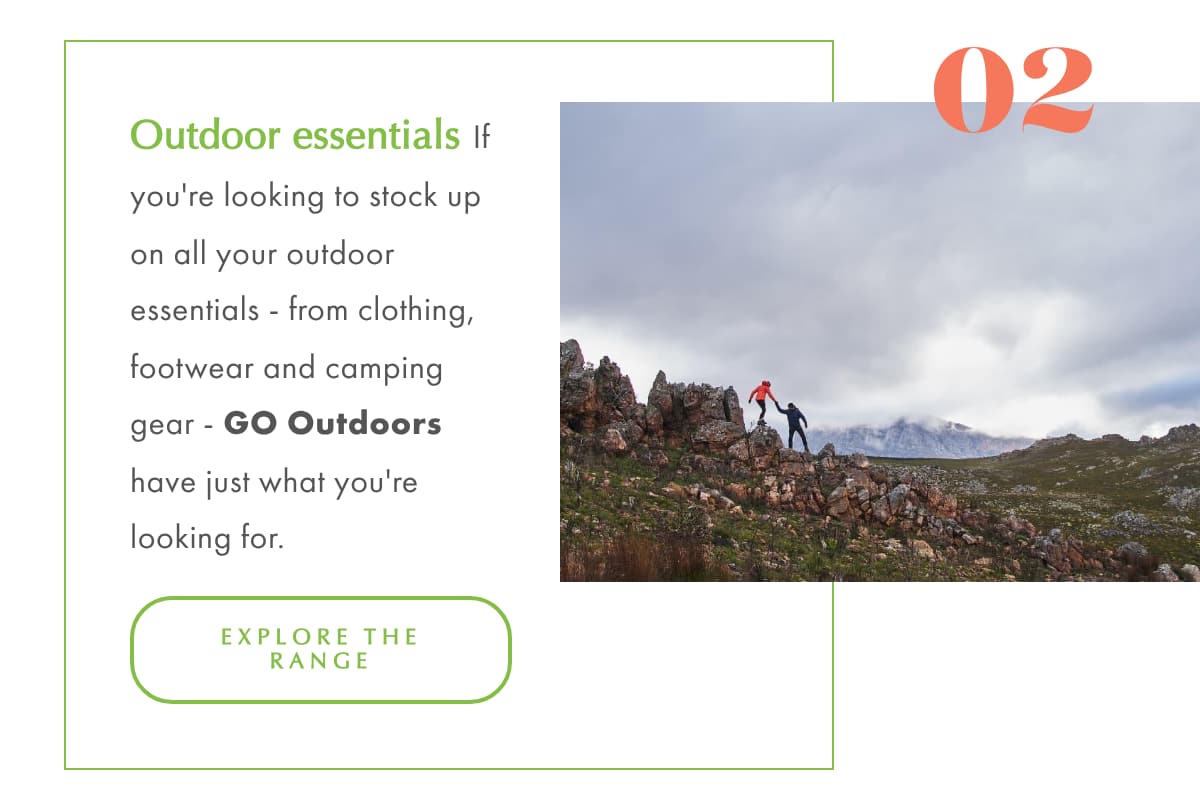 Holidays from home 2 Go Outdoors